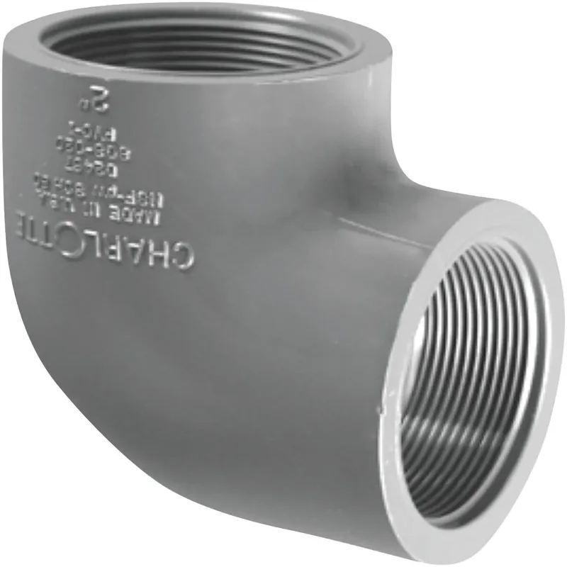 Charlotte Pipe PVC083021400HA 1 In. Female x Female Schedule 80 90 Deg. PVC Elbow