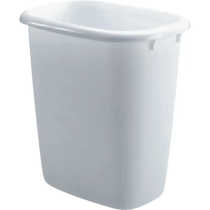 Rubbermaid FG295800WHT 15 Qt. Wastebasket