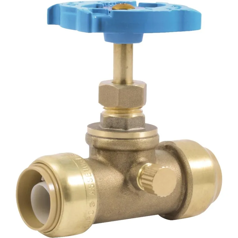 SharkBite 24635LF SB x SB Brass Push-to-Connect Gate Valve