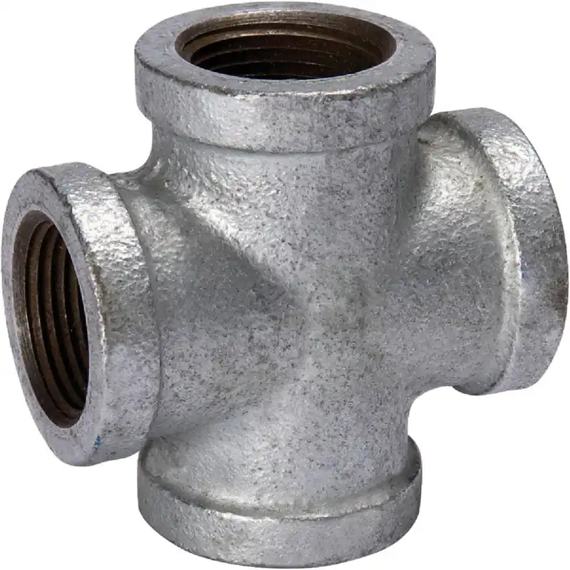 Southland 511-004BG Malleable Iron Galvanized Pipe Cross Each