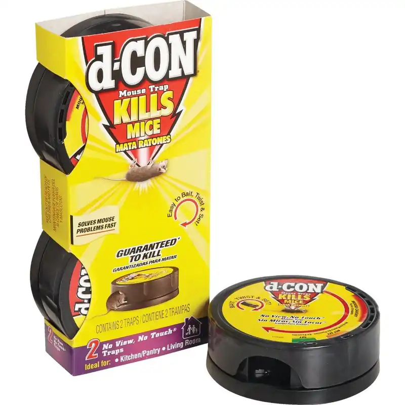 dCON 1920082043 D-Con No View No Touch Mechanical Mouse Trap (2-Pack)