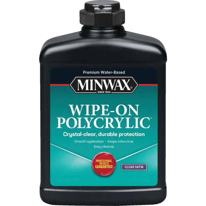 Minwax 409170000 Wipe-On Interior Polycrylic Satin 1 Pt.