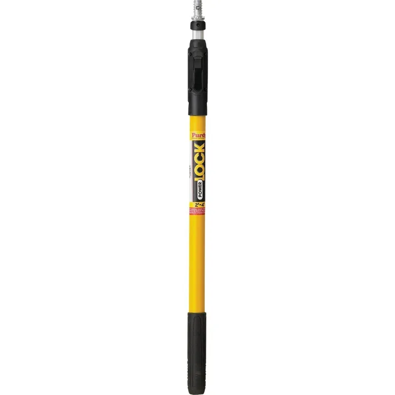 Purdy 140855624 POWER LOCK 2 to 4 Ft. Aluminum/Fiberglass Extension Pole