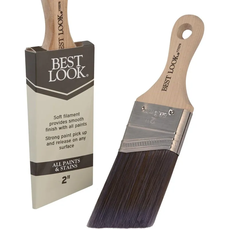 Best Look 772278 2 In. Angle Sash Short Handle Paint Brush