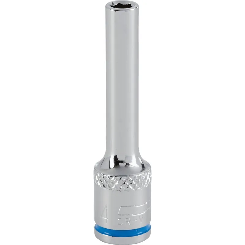 Channellock 350796 1/4 In. Drive 4 mm 6-Point Deep Metric Socket