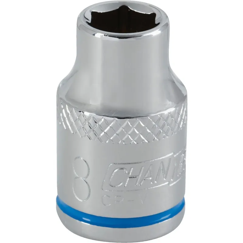 Channellock 302701 3/8 In. Drive 8 mm 6-Point Shallow Metric Socket