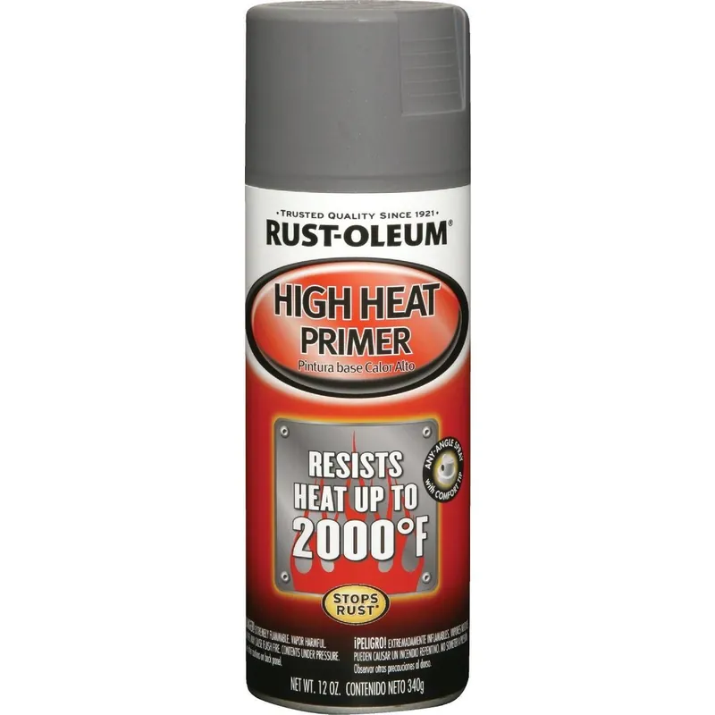 Rust-Oleum 249340 High Heat Gray 12 Oz. Spray Automotive Paint Primer
