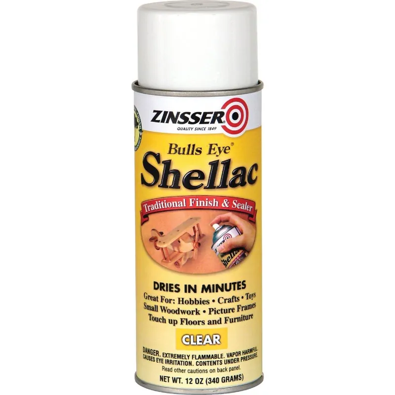 Zinsser 408 Bulls Eye Clear Shellac 12 Oz. Aerosol Spray