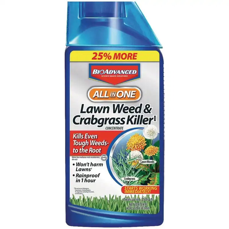 BioAdvanced 704140A All-in-1 40 Oz. Concentrate Crabgrass & Weed Killer