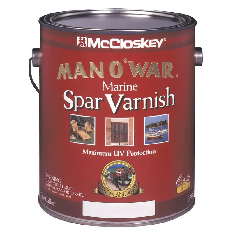 McCloskey 080.0007507.007 Man O'War Semi-Gloss Marine Interior & Exterior Varnish Gallon