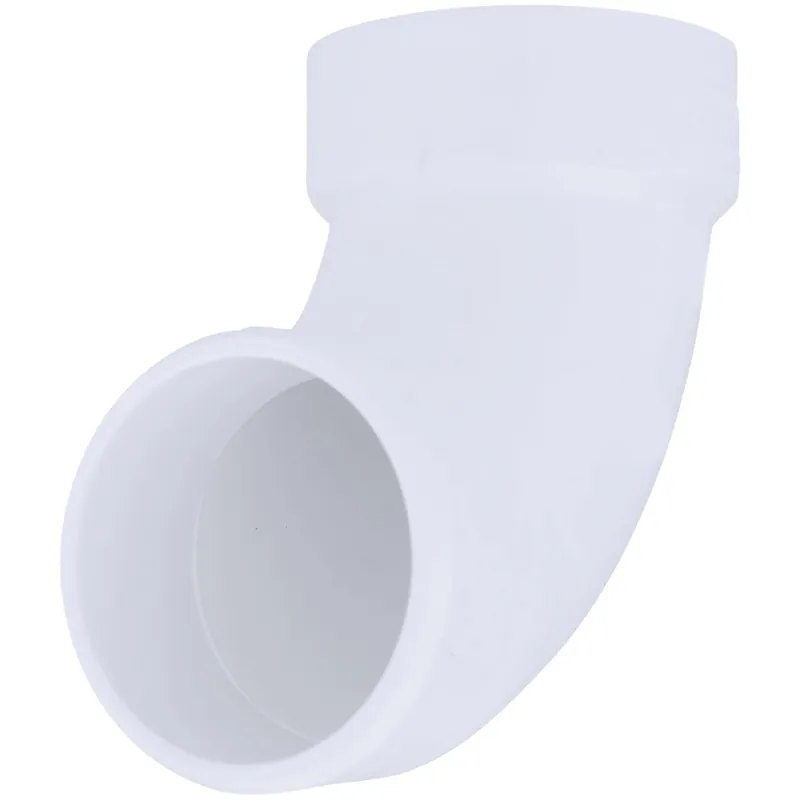 Charlotte Pipe PVC003021000HA 2 In. Schedule 40 90 Deg. DWV PVC Street Elbow (1/4 Bend)