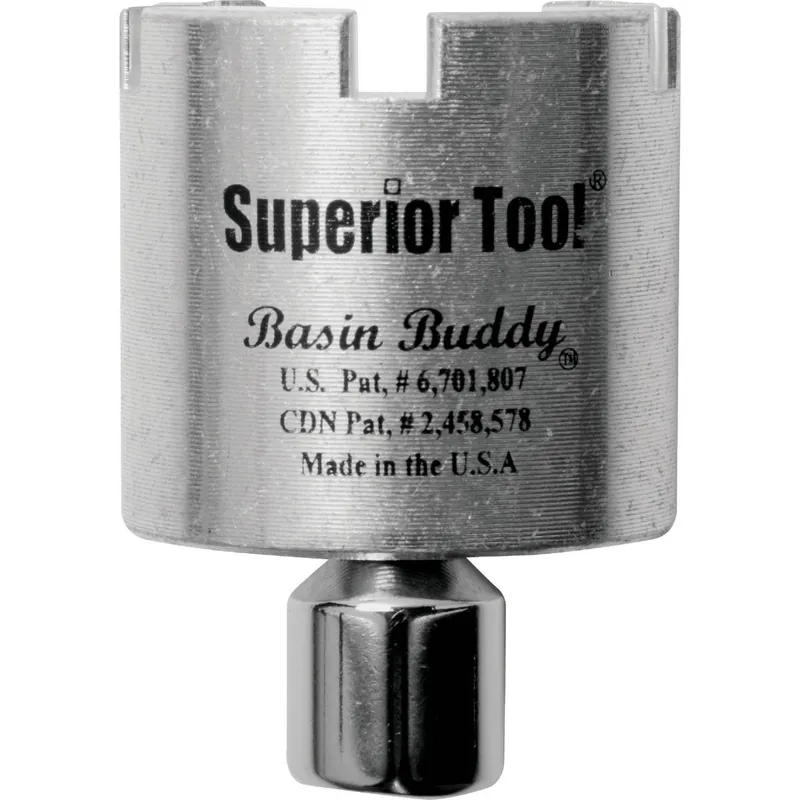 Superior Tool 3825 Basin Buddy Universal Sink Drain Wrench