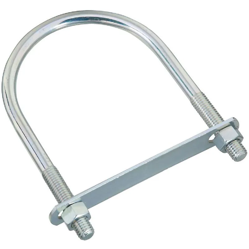 National N347-831 1/2 In. x 4-1/2 In. x 7 In. Zinc Round U Bolt