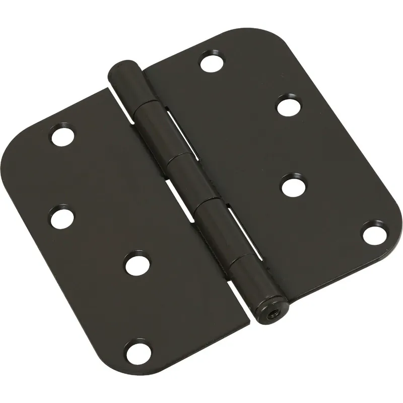 National N830198 4 In. x 5/8 In. Radius Oil Rubbed Bronze Door Hinge