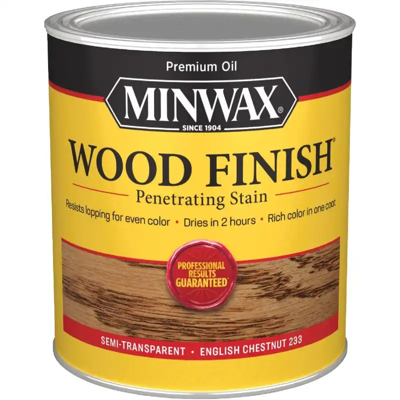 Minwax 700444444 Wood Finish Penetrating Stain English Chestnut 1 Qt.