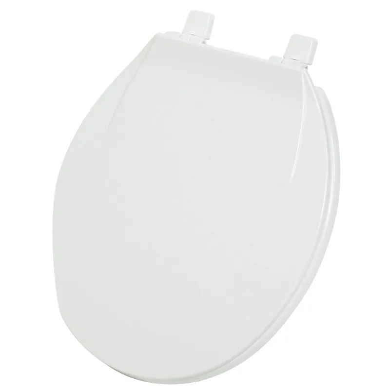 Home Impressions 445352 Round Closed Front White Plastic Toilet Seat
