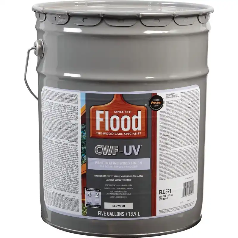 Flood FLD521/05 Wood Finish Oil-Modified Redwood 5 Gal.