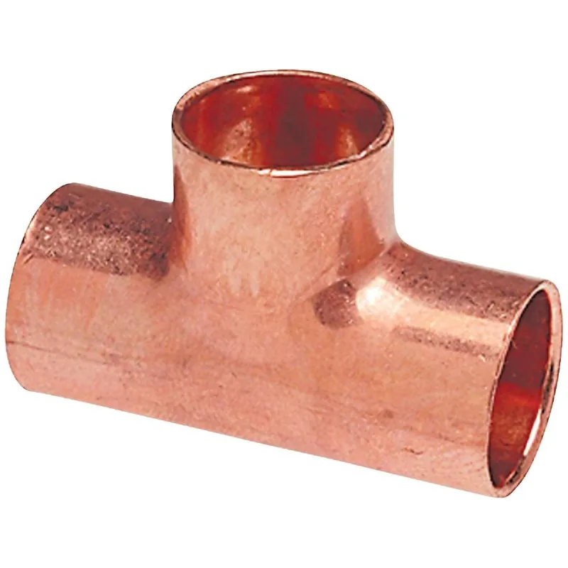 NIBCO W01753T CxCxC Reducing Copper Tee 1 In. x 3/4 In. x 1 In.