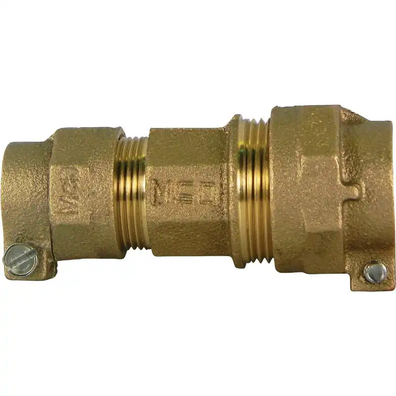 A Y McDonald 74758-22 C 3/4 In. CTS x 1 In. CTS Brass Low Lead Connector