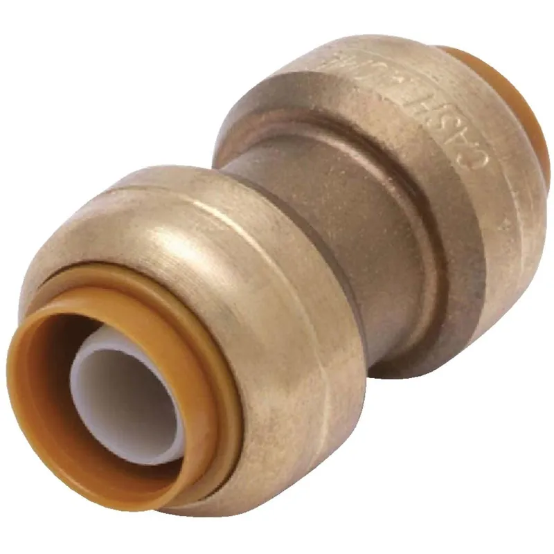 SharkBite U020LFA 1 In. Push-to-Connect Straight Brass Coupling