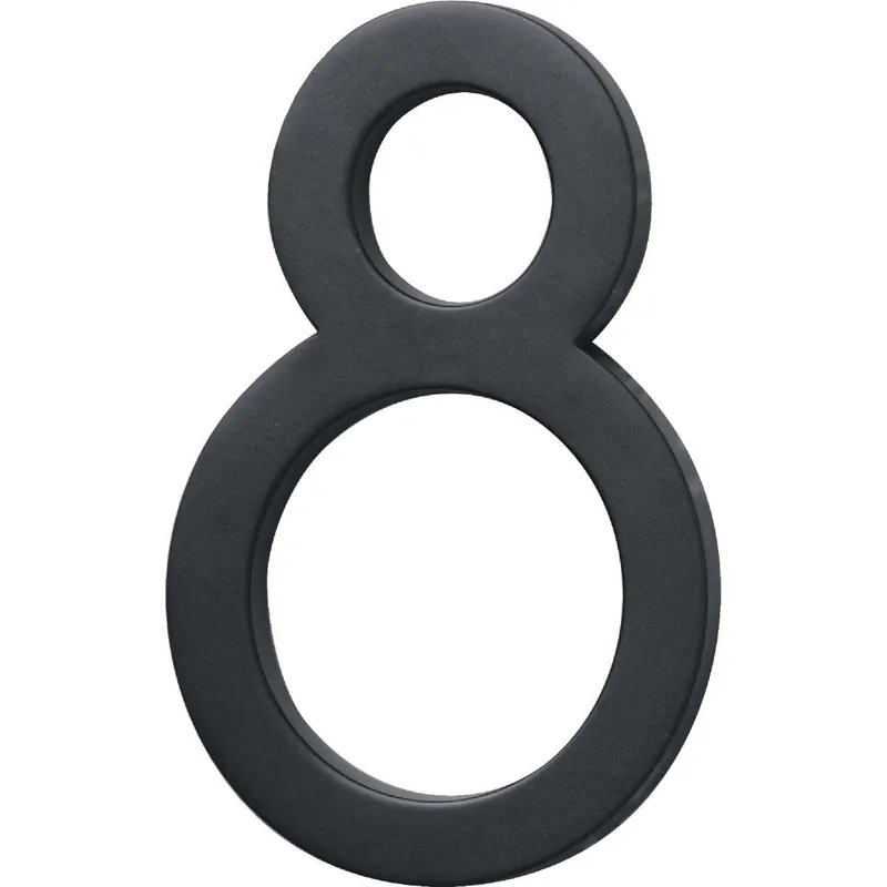 Hy-Ko FM-6/8 Architectural Series 6 In. Satin Black House Number Eight