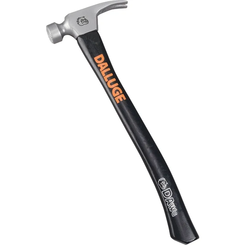 Dalluge 2180 Dawg 21 Oz Milled-Face Framing Hammer with Hickory Handle