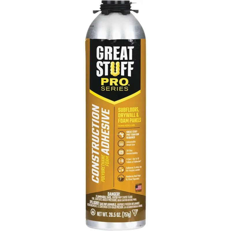 Great Stuff Pro 343087 Construction Adhesive 26.5 Oz