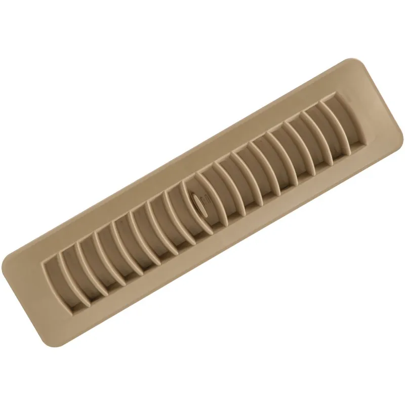 Imperial RG1453 2-1/4 In. x 12 In. Taupe Plastic Louvered Floor Register