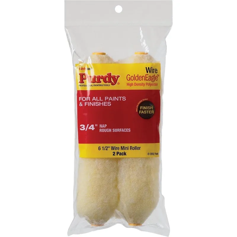 Purdy 14G626024 Jumbo Golden Eagle 6-1/2 In. x 3/4 In. Mini Knit Fabric Roller Cover (2-Pack)