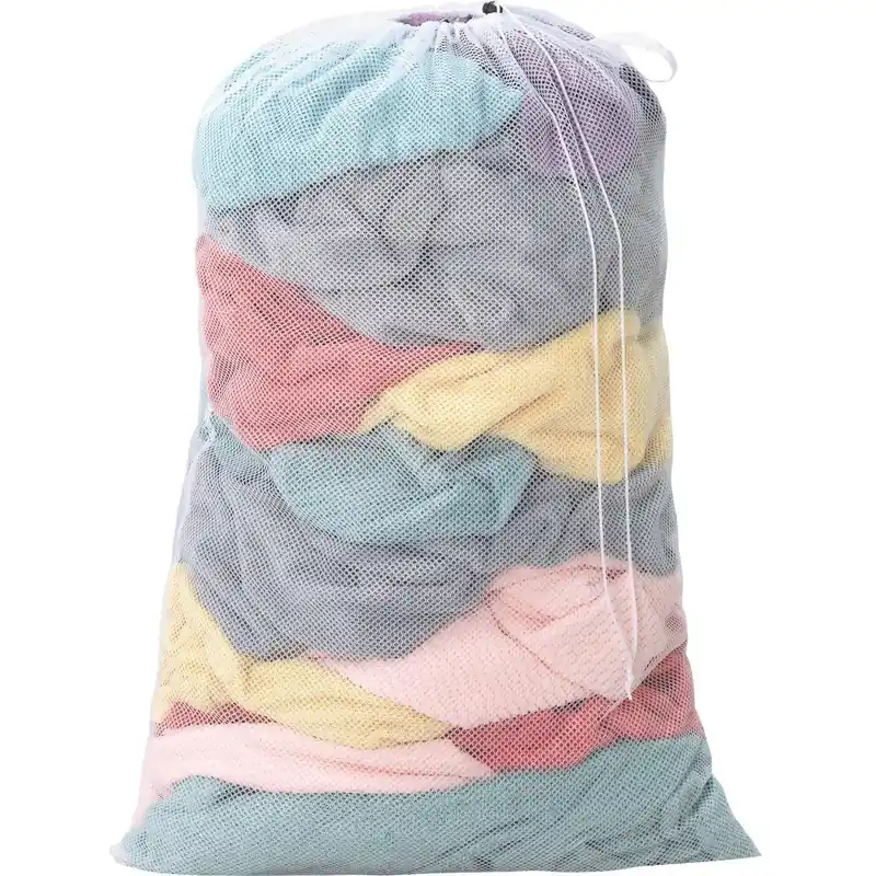 Whitmor 6368-7300-WHT White Mesh Laundry Bag