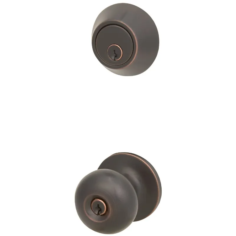 Steel Pro BFX7B91B Oil Rubbed Bronze Deadbolt and Door Knob Combo