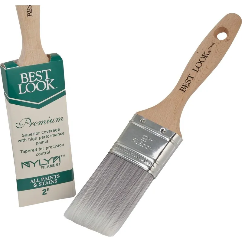 Best Look DIB436-200 Premium 2 In. Flat Nylyn Paint Brush