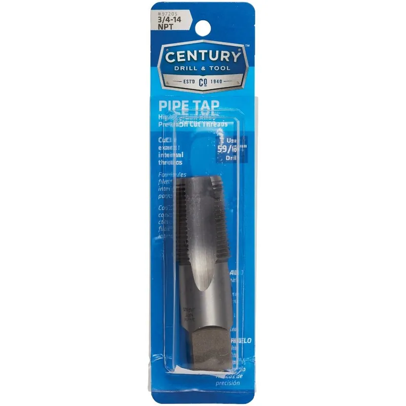Century Drill Tool 97205 3/4-14 NPT National Pipe Thread Tap