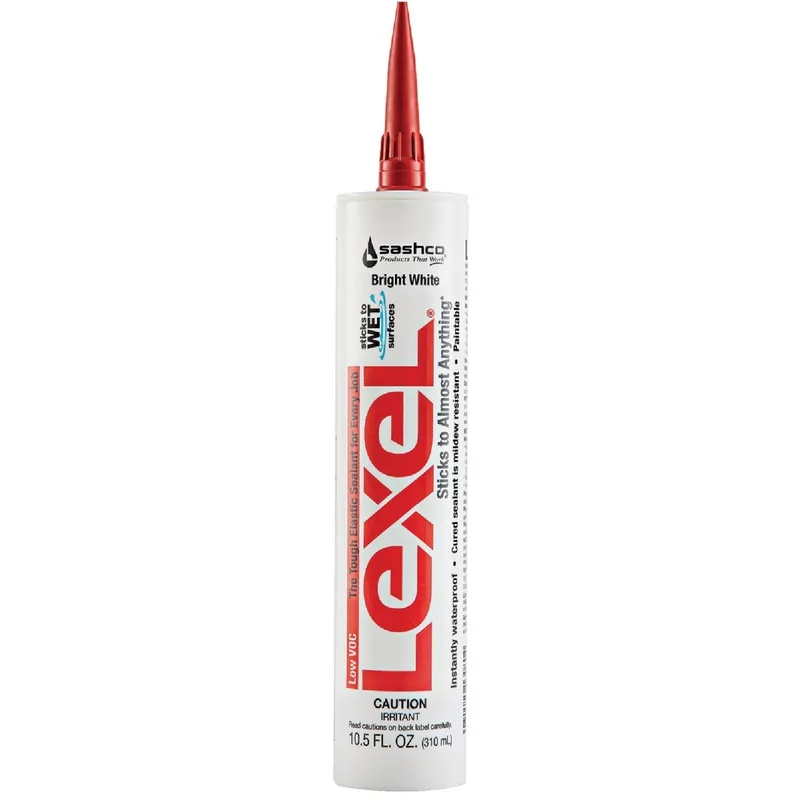 Sashco 13030 Lexel 10.5 Oz. Caulk Polymer Sealant Bright White