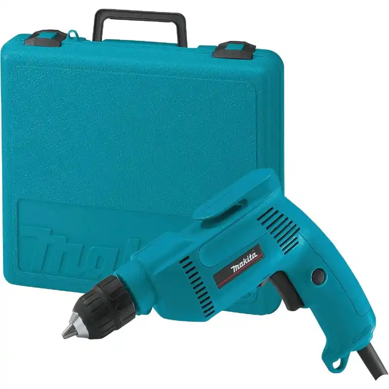 Makita 6408K 3/8 In. 4.9-Amp Keyless Electric Drill with Case