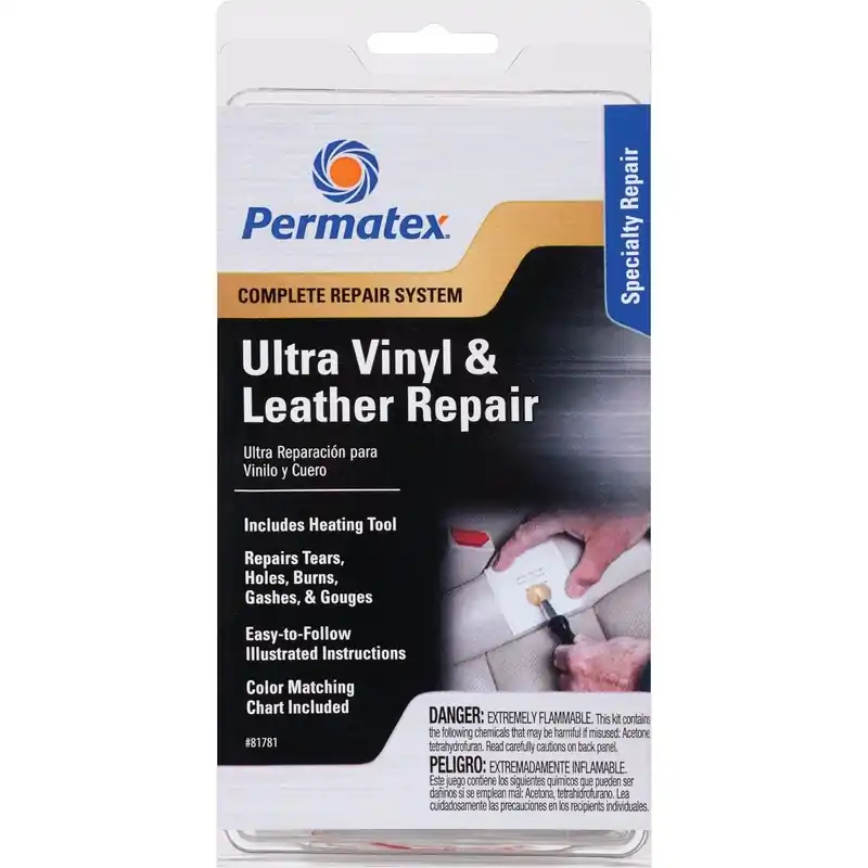 Permatex 81781 Vinyl and Leather Repair Kit (6-Piece)