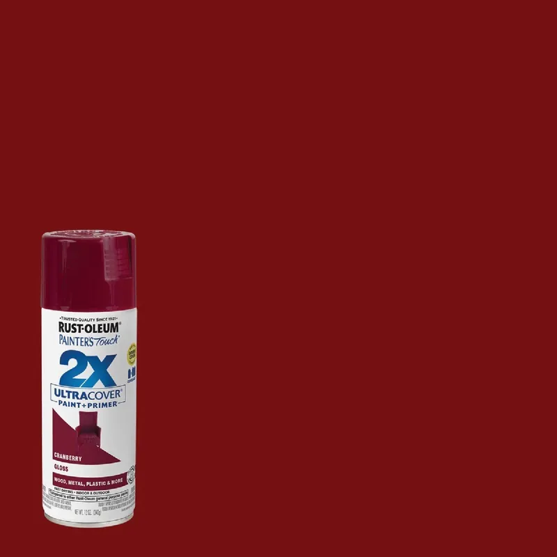 Rust-Oleum 334051 Painter's Touch 2X Ultra Cover 12 Oz. Gloss Paint + Primer Spray Paint