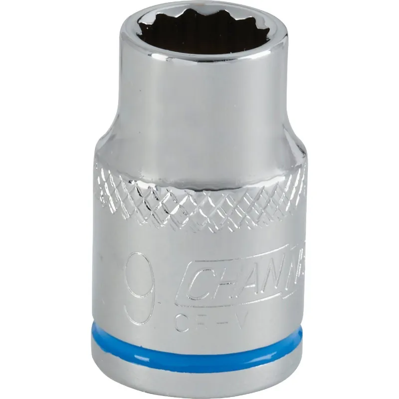 Channellock 347000 3/8 In. Drive 9 mm 12-Point Shallow Metric Socket