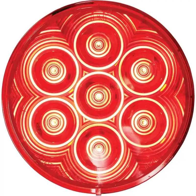 Peterson V826KR-7 LumenX Round 9-16 V. Red Stop & Tail Light