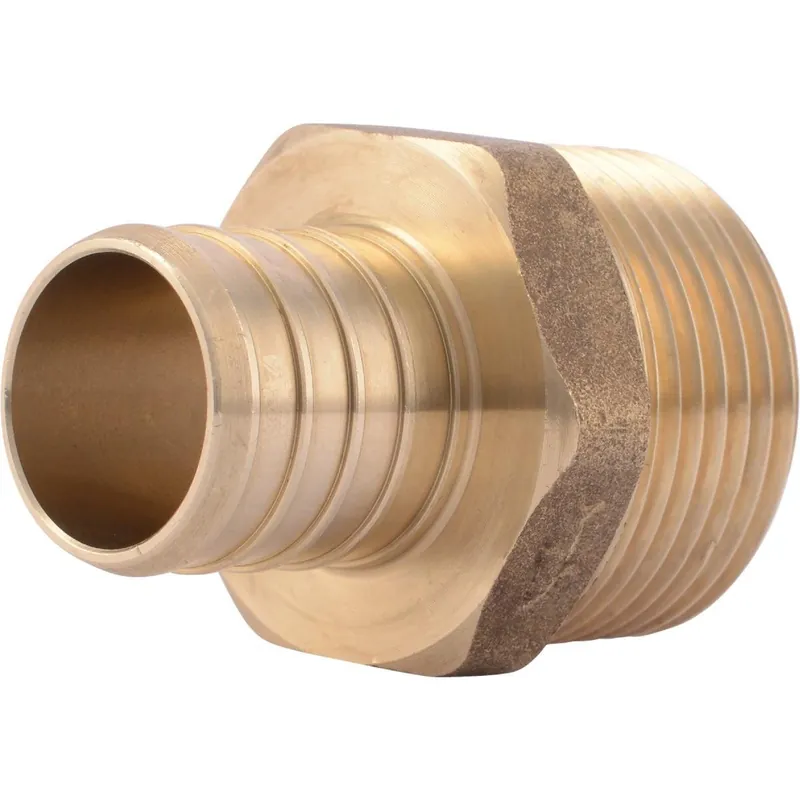 SharkBite UC140LFA 1 In. CF x 1 In. MPT Brass PEX Adapter