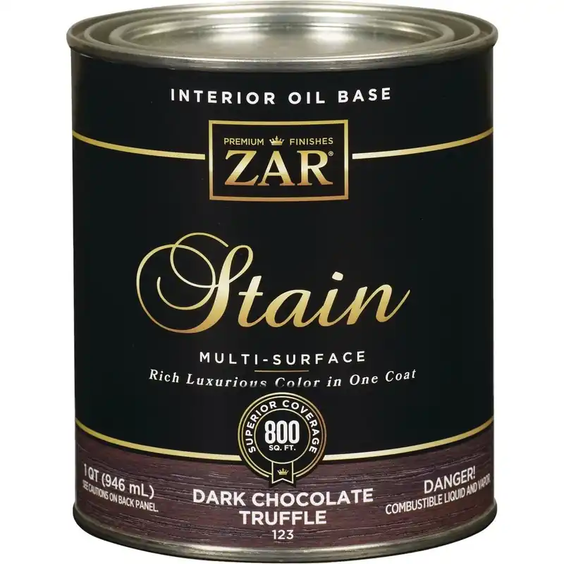 ZAR 12312 Oil-Based Wood Stain Dark Chocolate Truffle 1 Qt.