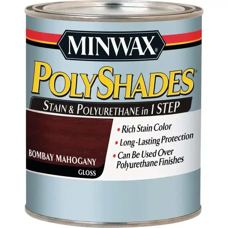 Minwax 214974444 Polyshades 1/2 Pt. Gloss Stain & Finish Polyurethane In 1-Step Espresso