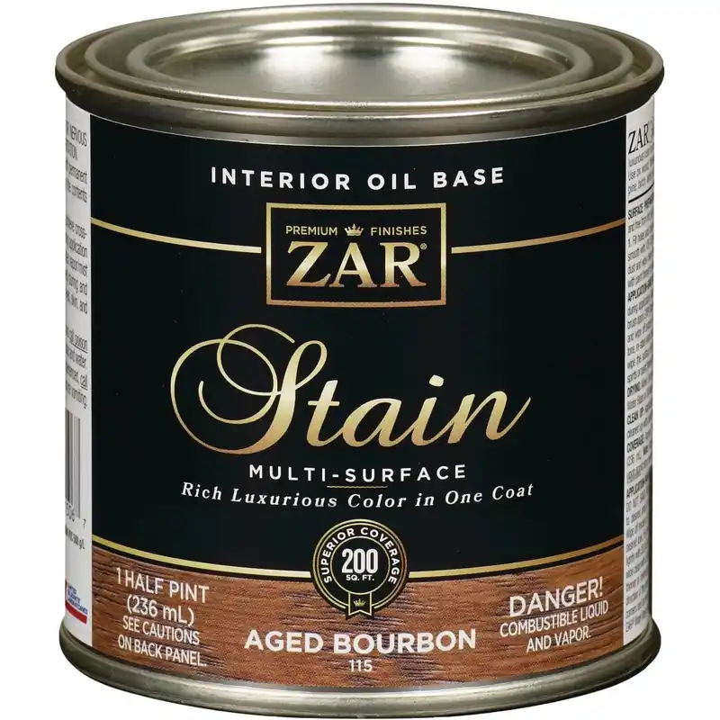 ZAR 11506 ZAR Oil-Based Wood Stain Aged Bourbon (1/2 Pt.)