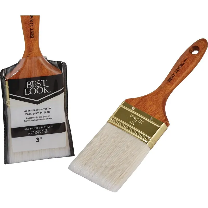 Best Look 780462 General Purpose 3 In. Flat Polyester Paint Brush