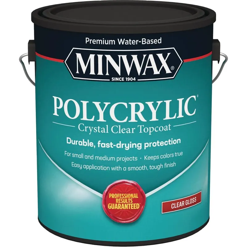 Minwax 15555000 Polycrylic 1 Gal. Gloss Water Based Protective Finish