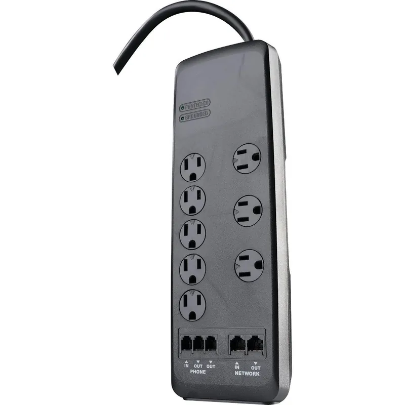 Woods 41629 8-Outlet Surge Protector Strip 3540 J 6 Ft. Cord