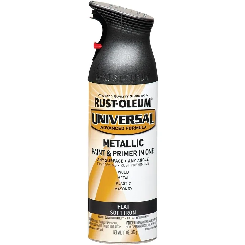 Rust-Oleum 271473 Universal 11 Oz. Metallic Flat All-Surface Spray Paint & Primer In One