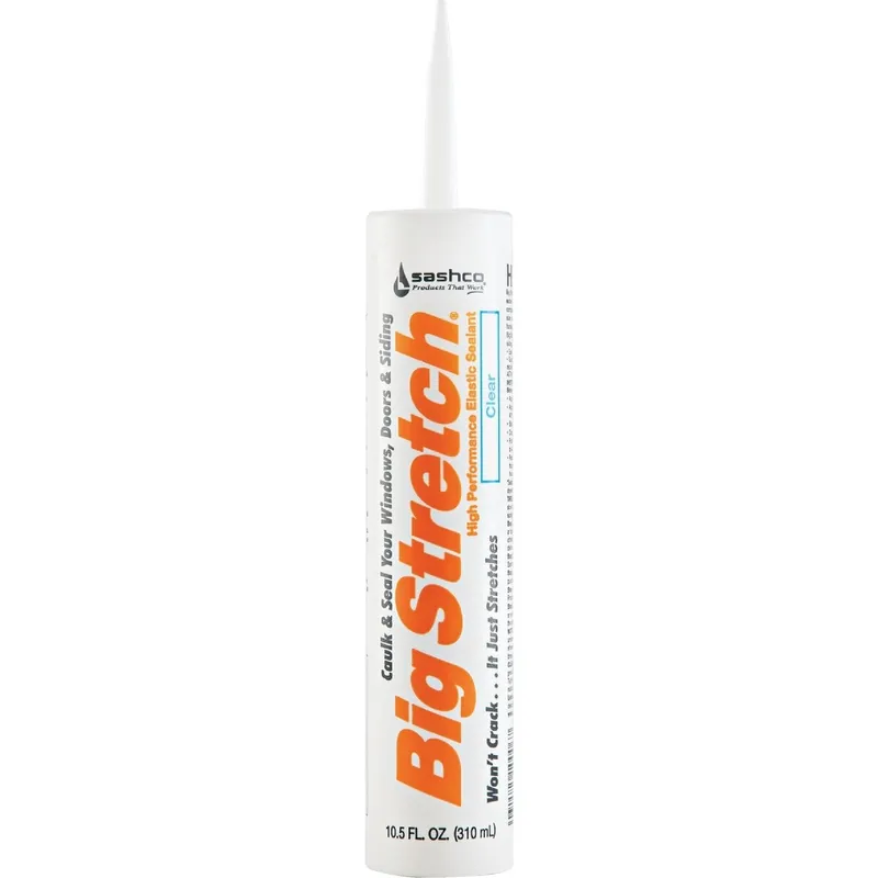 Sashco 10006 Big Stretch 10.5 Oz. Acrylic Elastomeric Caulk Clear