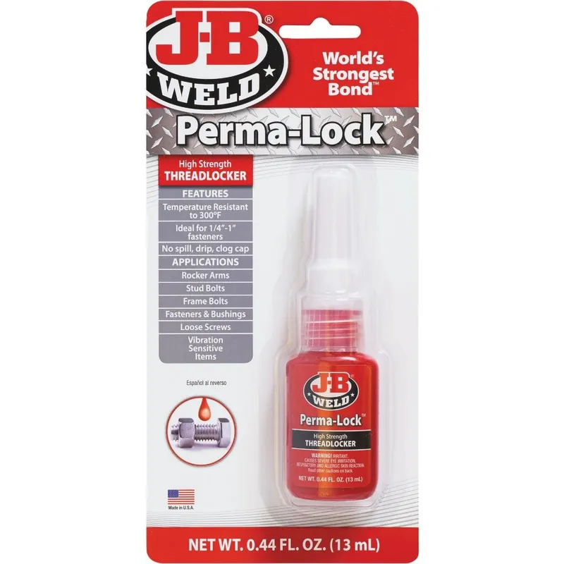 J-B Weld 27113 Perma-Lock 0.44 oz Red Threadlocker