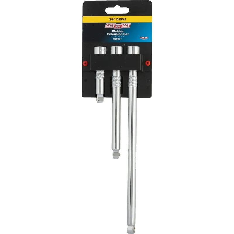 Channellock 350961 3/8 In. Drive Wobble Extension Set, 3-Piece